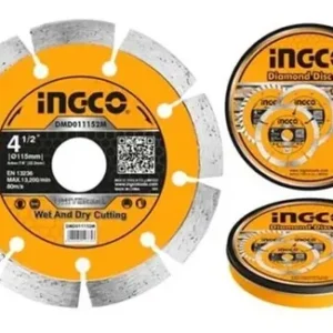 Disco Diamantado Segmentado 4 1/2 115 Mm 10 Und Ingco Naranja Claro
