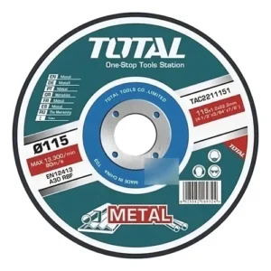 Disco Abrasivo De Corte Para Metal 115 Mm Total Tac2211151