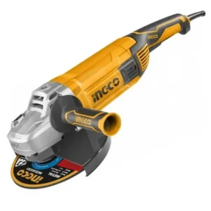 Amoladora Angular 2600w Ingco Industrial 9'' (230mm) Sierra Color Amarillo