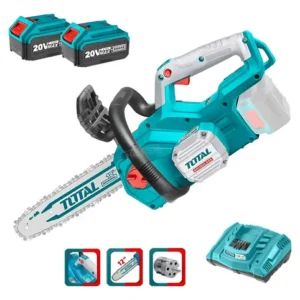 Motosierra Inalámbrica Cortadora Madera 20v + 2baterías 4 Ah Turquesa